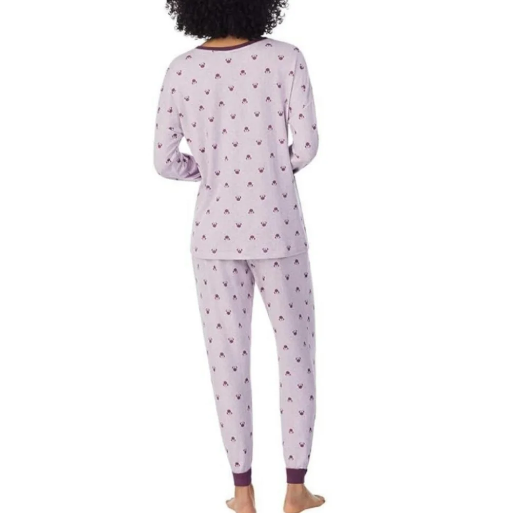 NWT Disney Ladies' 2 Piece Pajama Set Minnie‎ Mouse Purple XXL - Picture 4 of 6